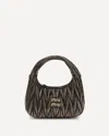 Miu Miu Wander Bag In Quilted Leather In Brown