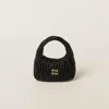 Miu Miu Matelasse Quilted Top Handle Hobo Bag
