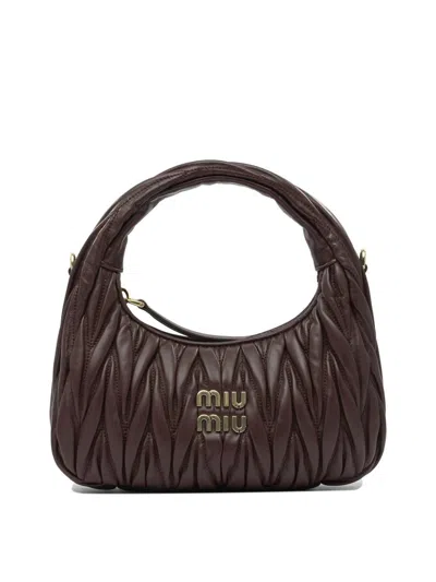 Miu Miu "wander" Handbag In Red
