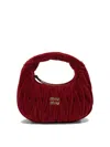 Miu Miu "wander" Handbag In Burgundy