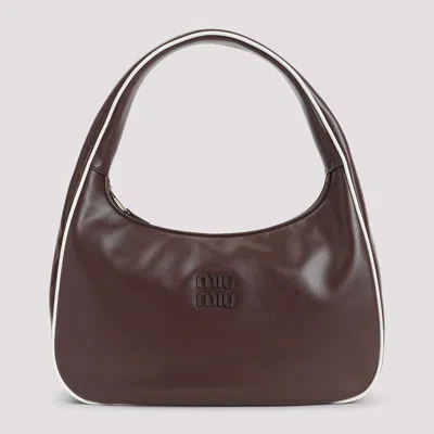 Miu Miu Wander Handbag In Xh Radica Bianco