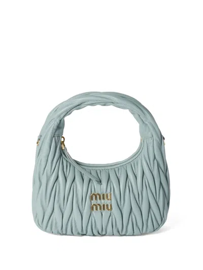 Miu Miu Wander Hobo Bag In Green