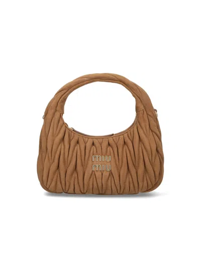 Miu Miu 'wander' Hobo Bag In Green