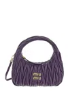 Miu Miu "hobo Miu Wander" Bag In Purple