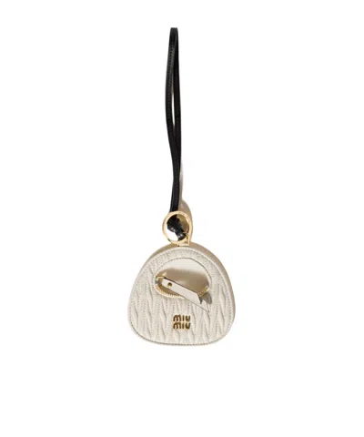 MIU MIU MIU MIU BAG-CHARM KEYRING
