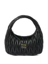 Miu Miu Wander Matelassé Leather Tote Bag