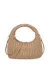 Miu Miu Wander Matelassé Mini Bag In Neutral
