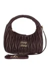 Miu Miu Camoscio Matelasse Hobo Bag In Radica