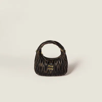Miu Miu Wander Matelassé Nappa Leather Bag