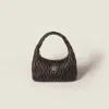Miu Miu Wander Matelassé Nappa Leather Bag In Brown