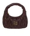 Miu Miu Wander Matelassé Nappa Leather Hobo Bag