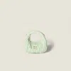 Miu Miu Wander Matelassé Nappa Leather Hobo Mini-bag In Blue
