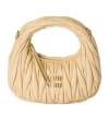 Miu Miu Beige Wander Crossbody Bag In Neutral