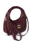 Miu Miu Wander Matelassé Shoulder Bag In Red