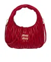 Miu Miu Mini Wander Shoulder Bag In Red