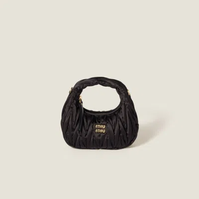 MIU MIU WANDER MATELASSÉ SILK MINI-BAG