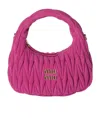 Miu Miu Wander Shoulder Bag In Burgundy