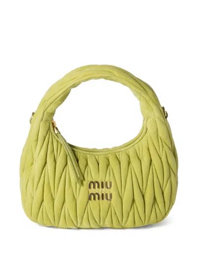 MIU MIU WANDER MATELASSÉ TOTE BAG