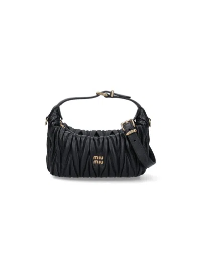 Miu Miu "wander" Mini Bag In Black
