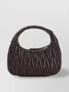 Miu Miu Wander Quilted Hobo Bag In Blue