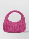 Miu Miu Wander Quilted Suede Lamb Leather Shoulder Bag