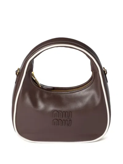 Miu Miu Wander Shoulder Bag In Brown