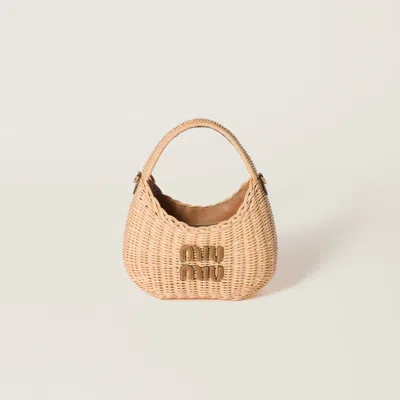 MIU MIU WANDER WICKER HANDBAG