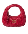 Miu Miu Wander Zipper Crossbody Bag In Red