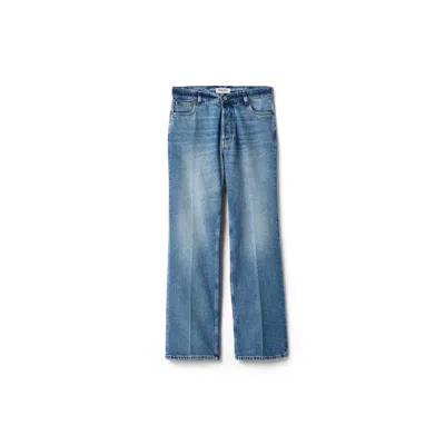 Miu Miu Washed Denim Jeans In Blue