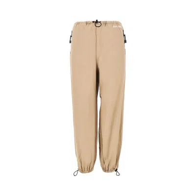 Miu Miu Washed Gabardine Pants In Beige