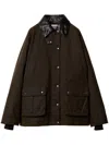 MIU MIU MIU MIU WAXED CANVAS BLOUSON JACKET