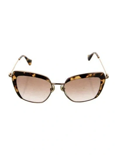Pre-owned Miu Miu Wayfarer Gradient Sunglasses In Neutral