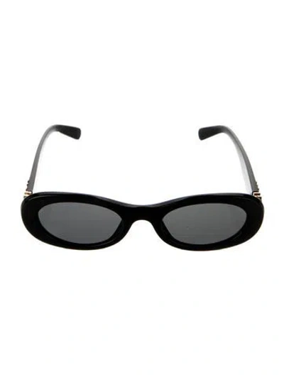 Pre-owned Miu Miu Wayfarer Tinted Sunglasses In Black