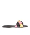 Miu Miu Weave Flip-flops In Black