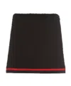 Miu Miu Well-fitting Mini Skirt In Black