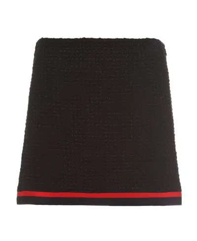 Miu Miu Well-fitting Mini Skirt In Black