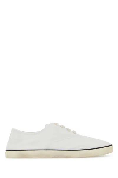 Miu Miu White Canvas Sneakers In Multi