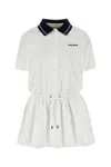 Miu Miu Dress In Bianco