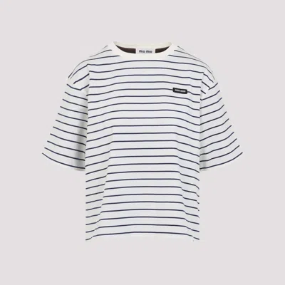 Miu Miu White Crewneck T-shirt
