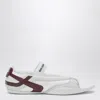 Miu Miu Fabric And Suede Gymnasium Ballet Flats In White