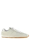 Miu Miu Plume Sneaker In Ivory Leather Women In Multi