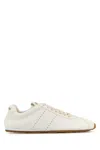 Miu Miu White Lace Up Sneakers