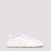 Miu Miu White Leather Low Top Sneakers In White