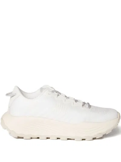 Miu Miu White Leather Sneakers With Embossed Finish