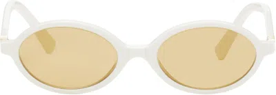 Miu Miu White Miu Regard Sunglasses