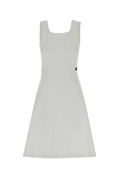 Miu Miu White Poplin Dress