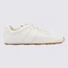 Miu Miu Logo-printed Leather Sneakers In White