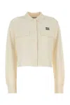 Miu Miu Women's Cashmere Shirt In White