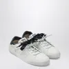 Miu Miu White/blue Leather Sneakers In White
