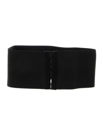 Pre-owned Miu Miu Wide Belt Kit In Black